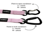 Trails & Paws 1.2m carabiner clips